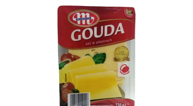 Mlekovita ser w plastrach Gouda
