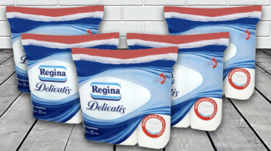 Papier toaletowy Regina Delicatis 4 warstwy 9 rolek